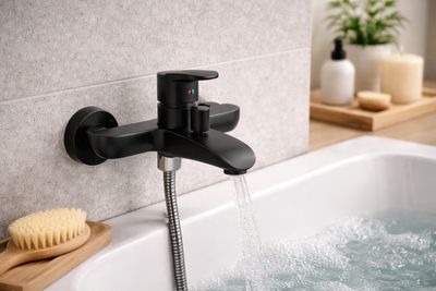 Mitigeur OSKAB MIBLIMANOI, finition noir mat, état : neuf.