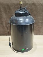 Boite à thé chinoise en tôle peinte, montée en lampe premièr… (photo 3)