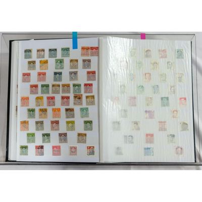 a picture of a book with stamps on it