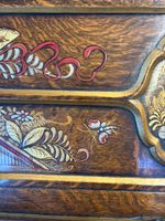 Bureau à abattant, en bois verni, décor laqué, Travail Angla… (photo 5)