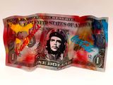a picture of a one dollar bill with a picture of che guevan on it