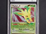 a close up of a pokemon card on a table