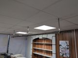 a picture of a room that has some shelves in it