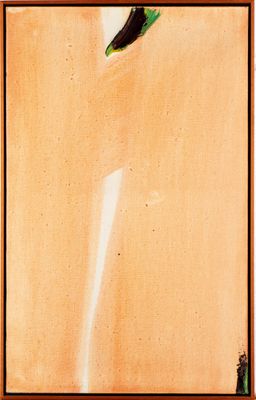 a picture of a painting of a banana on the wall