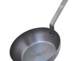 a frying pan with a handle on a white background