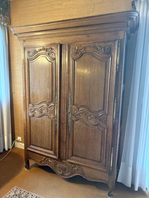 Armoire rustique en chêne, 140 x 48 - H 212, Lot à récupérer…