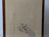 an image of a drawing of a cat sitting on a table