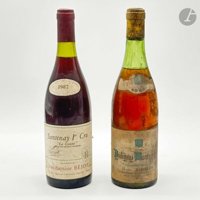 deux bouteilles de vin posées l'une à côté de l'autre sur une surface blanche
