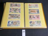 a lot of different types of paper money in this book