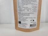 a close up of a bag of food sitting on a table