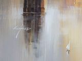 a painting of a sailboat in a body of water