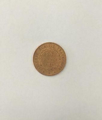 monnaie 20 francs or Génie 1878 A. - Photo 1