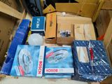 a box full of assorted items sitting on top of a table