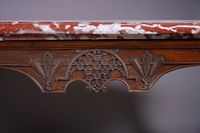 Grande console en chêne mouluré et sculpté à décor de lambre… (photo 3)