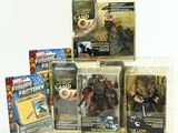 five action figures that are in the package