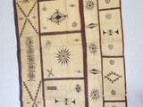 a large piece of cloth that has a design on it