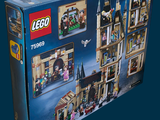 a box with a lego hogwart ' s castle set in it