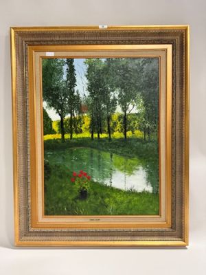 Le géranium de Villedard Huile sur toile