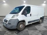 a picture of a white van parked in a room