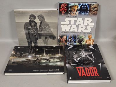 three star wars books sit on a table next to each other