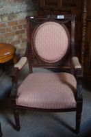 2 fauteuils anciens de style Louis XVI - acajou - joliment s… (photo 2)