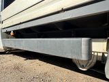 a close up of a truck ' s front bumper