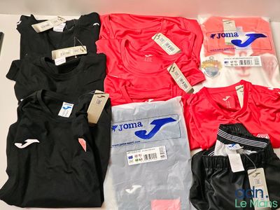 Lot de 10 vêtements de sport JOMA de diverses tailles - NEUF…
