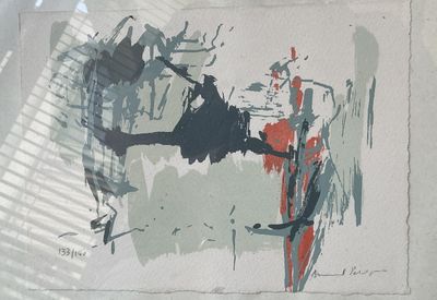 une photo d'une photo d'un tableau sur le mur