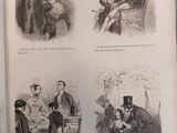 a book with pictures of people sitting at a table