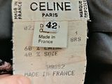 a label on a jacket that says celine paris 42