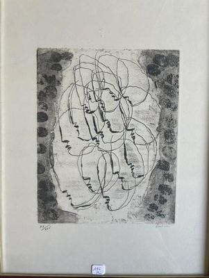 la photo d'une photo d'un dessin dans un cadre