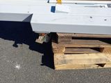 a wooden pallet that has been placed on the ground