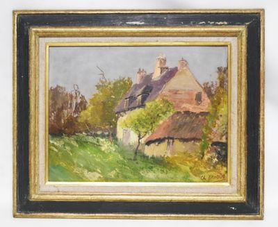 Charles BRAQUE (1855-1911). Chaumière en Normandie. - Photo 1