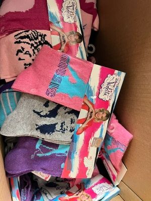 a box full of socks that are in a box