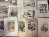 many old pictures of people on a table