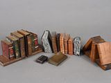 a lot of books that are sitting on a table