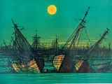 an image of a painting of a ship in the water