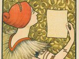 une illustration représentant une femme tenant un morceau de papier à la main