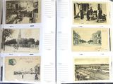 a book with pictures of people and buildings in it