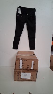 Lot de 31 pantalons femme skinny, coloris noir, différentes …