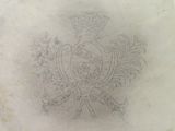 un dessin représentant un blason surmonté d'une couronne