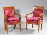 pair of mahogany armchairs with pink upholstered upholstered upholstered upholstered upholstered upholstered upholstered