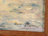 an image of a painting of a boat in a body of water