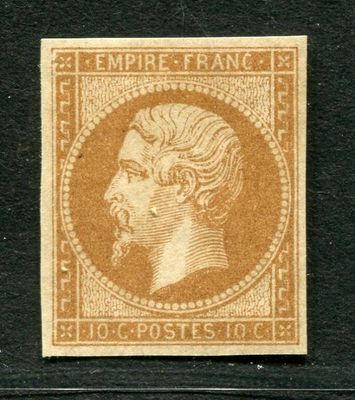 FRANCE - n° 13 Ac type I - 10c bistre 2e EMPIRE, NAPOLEON II…