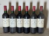 six bouteilles de vin sont alignées sur une table