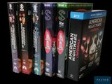 a lot of dvd ' s that are on the shelf