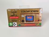 an image of a nintendo game console in a box on a white surface