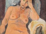 an image of a painting of a nude woman sitting in a chair
