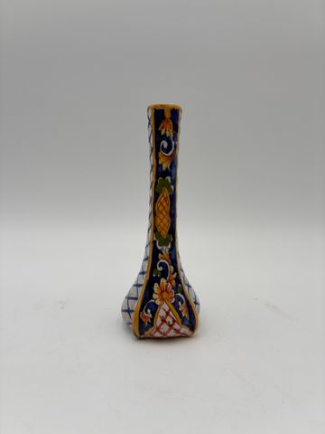 Henri DELCOURT à DESVRES - Vase soliflore. Marqué au revers. H 16...