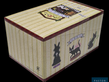 a box that has a picture of a cat on it